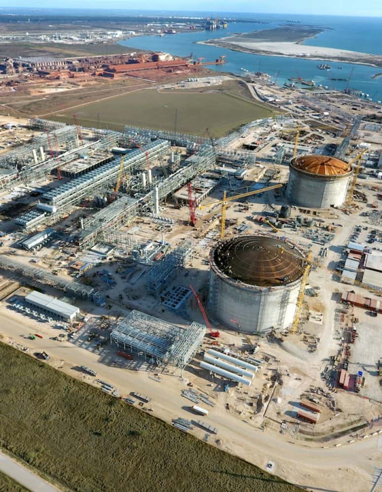 Cheniere Energy LNG export facility in Corpus Christi